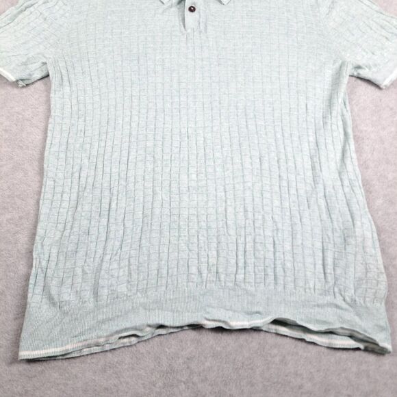 Ted Baker London Polo Shirt Womens Size 4 Viscose Linen Cotton - Picture 2 of 13